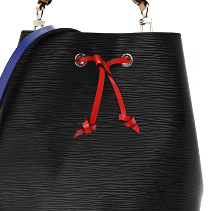 Louis Vuitton Epi Braided NeoNoe MM Black Indigo 8 of 10