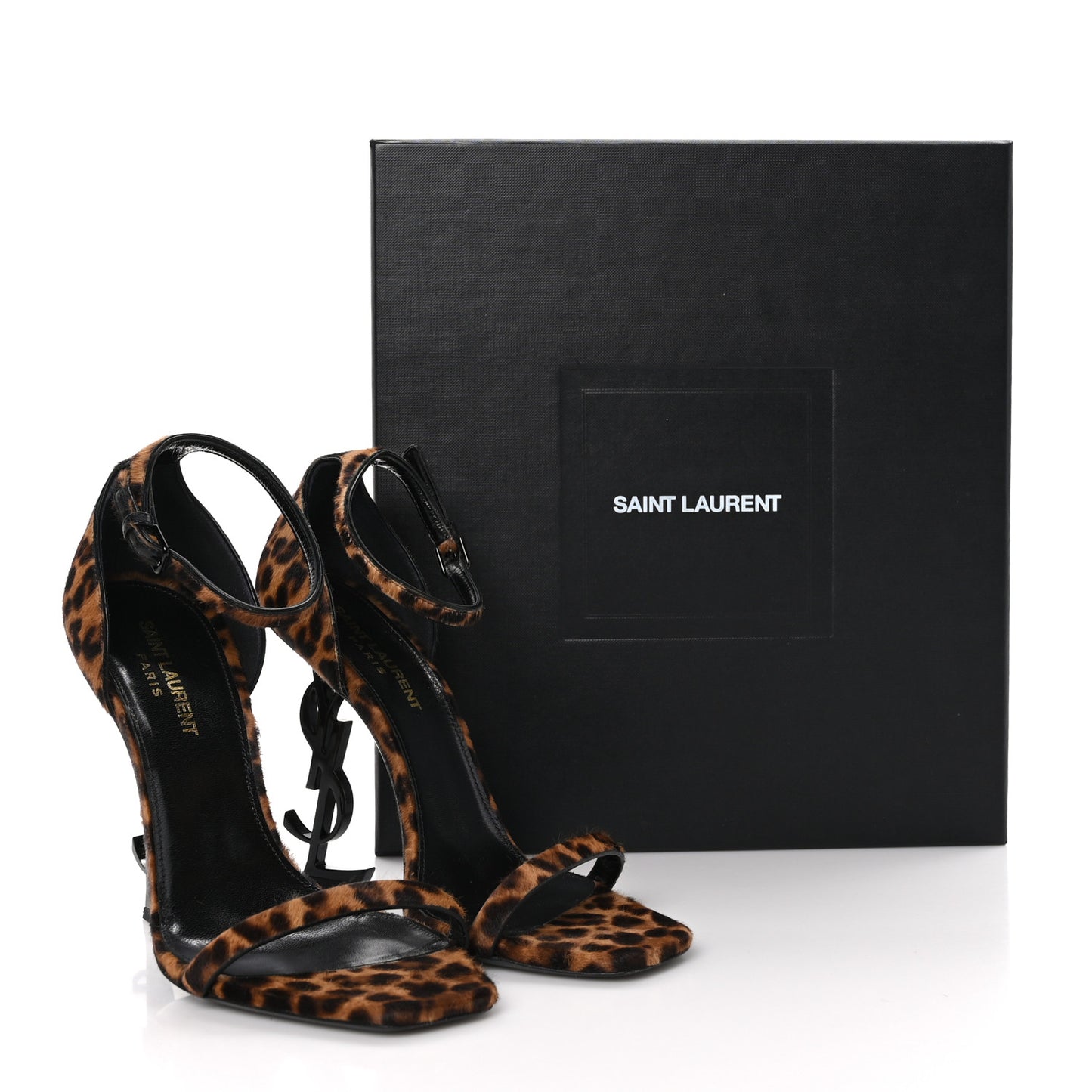 Calf Hair Leopard Opyum 110 Sandals 38 Brown