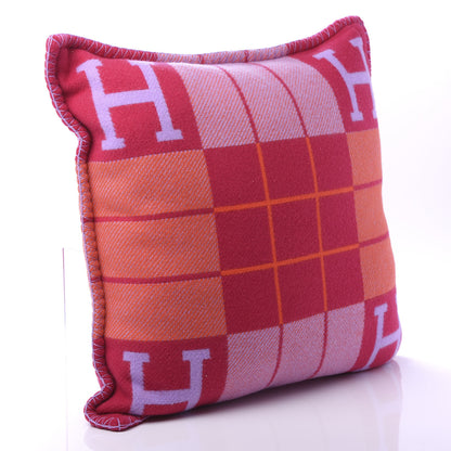 Hermes Wool Cashmere Avalon III Pillow PM Fuchsia Geranium 2 of 5