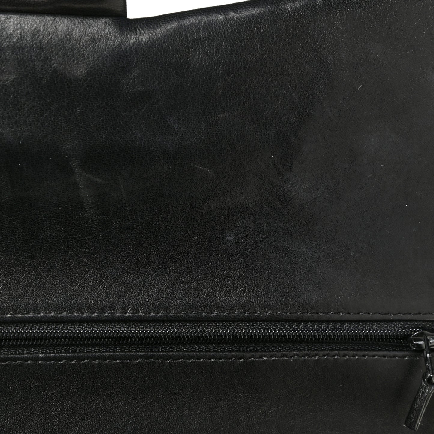 Patent Quilted Maxi Double Flap Black