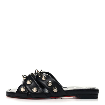 Christian Louboutin Calfskin Miss Spika Club Sandals 37 Black 1 of 8