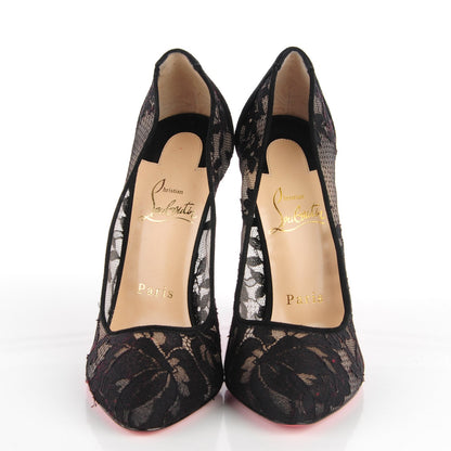 Christian Louboutin Lace Dorissima 100 Pumps 36 Black 2 of 6