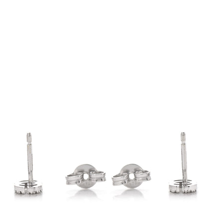 Gucci 18K White Gold Diamond Mini Running G Earrings 3 of 6