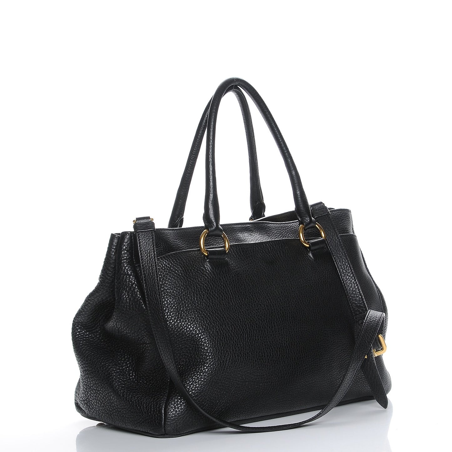 Vitello Daino Tote Nero Black