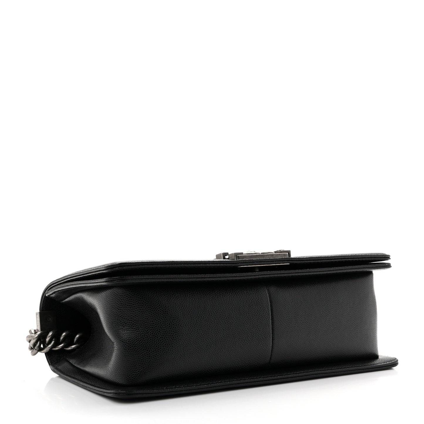 Caviar Quilted Medium Boy Flap Black