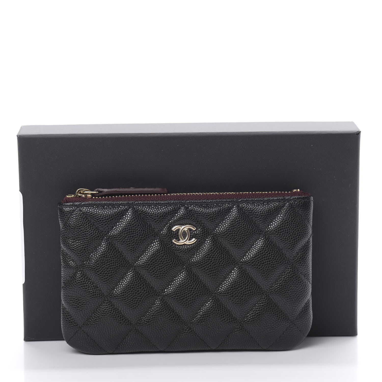 Chanel Caviar Quilted Small Cosmetic Case Black 8 of 8