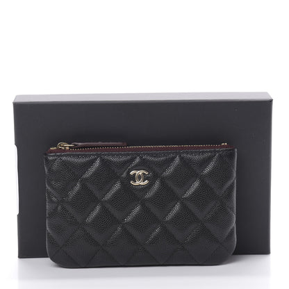Chanel Caviar Quilted Small Cosmetic Case Black 8 of 8