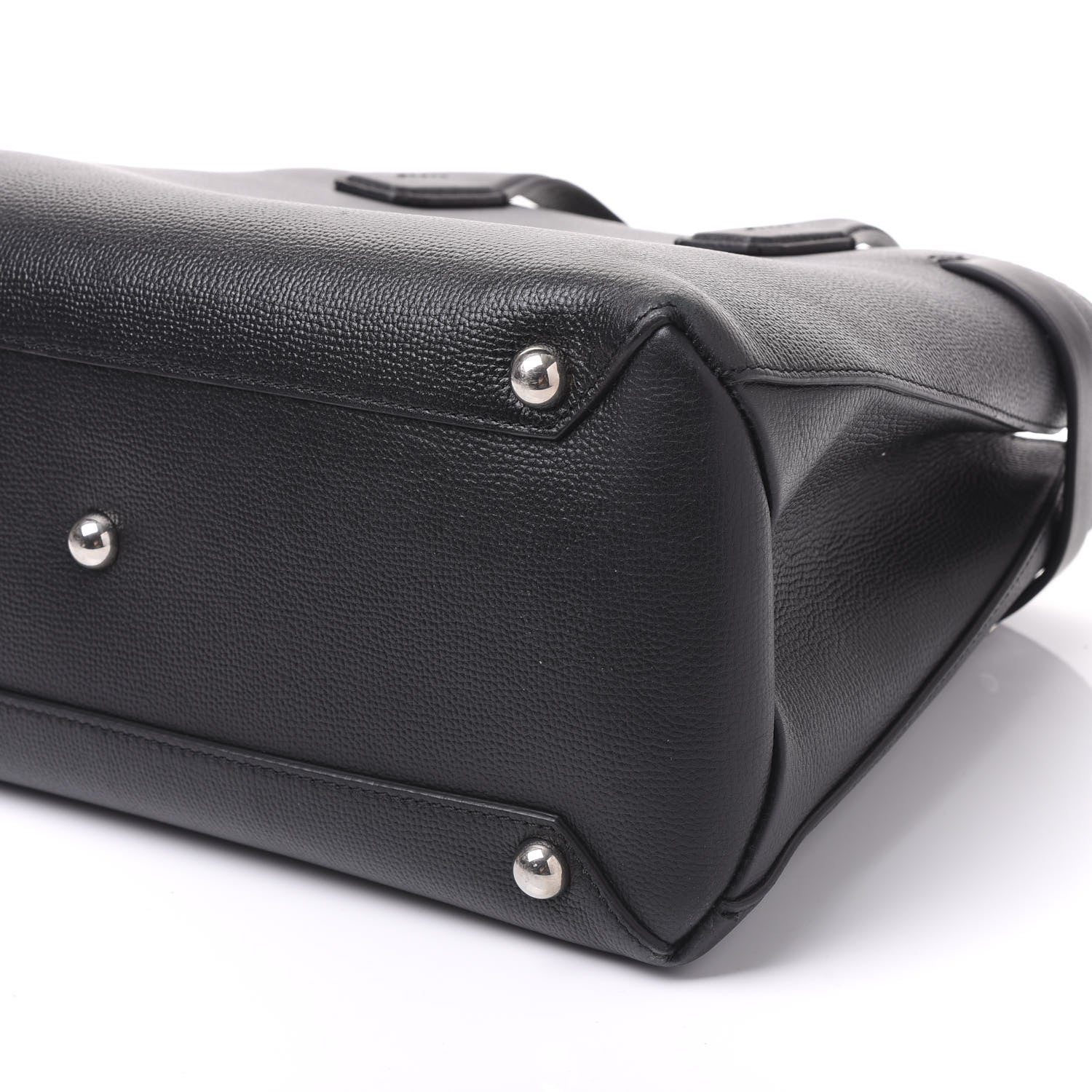 Burberry Derby Calfskin House Check Medium Banner Tote Black 8 of 10