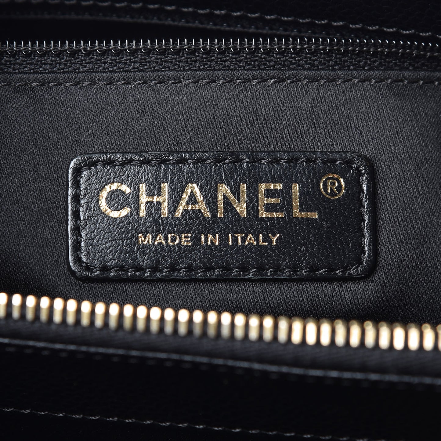Caviar Quilted Grand Shopping Tote GST Black