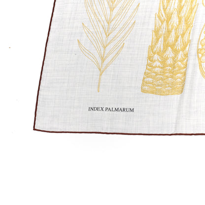 Hermes Cashmere Silk Index Palmarum Finesse Shawl 140 Gris Chine Bronze 6 of 7