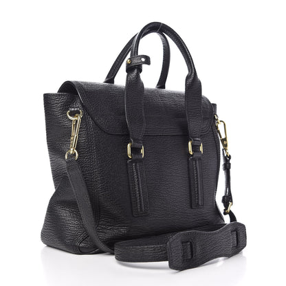 3.1 Phillip Lim Textured Calfskin Medium Pashli Satchel Black 3 of 10