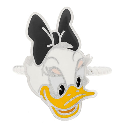 Gucci X Disney Sterling Silver Enamel Daisy Duck Ring 55 7.25 1 of 3