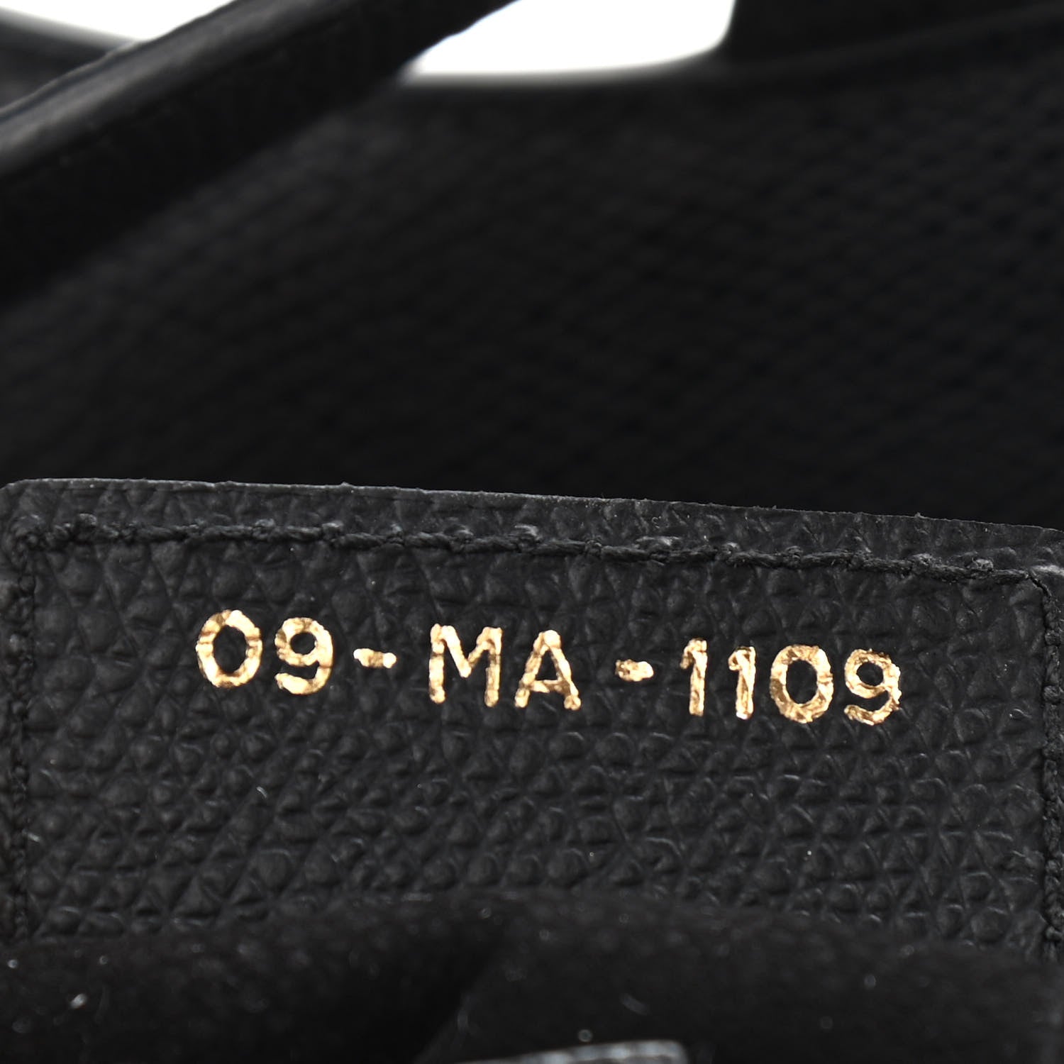 Christian Dior Grained Calfskin Saddle Bag Black 7 of 10