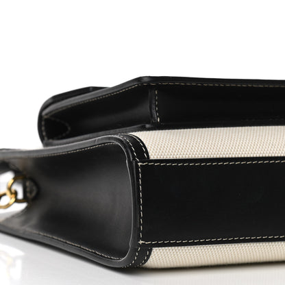 Burberry Canvas Smooth Calfskin Two Tone Mini Pocket Bag Black 15 of 16