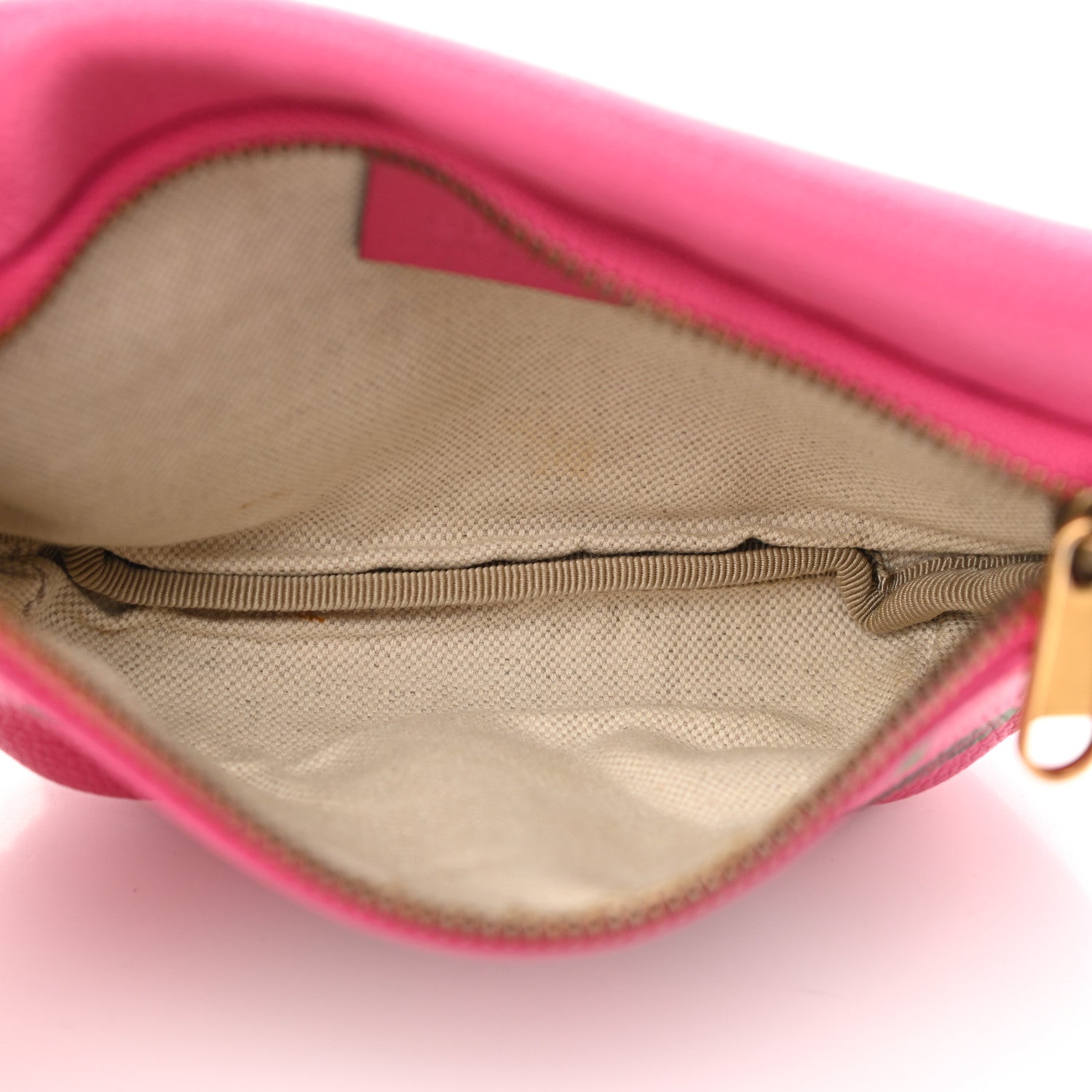 Gucci Grained Calfskin Small Logo Belt Bag Box Pink Green 5 of 11