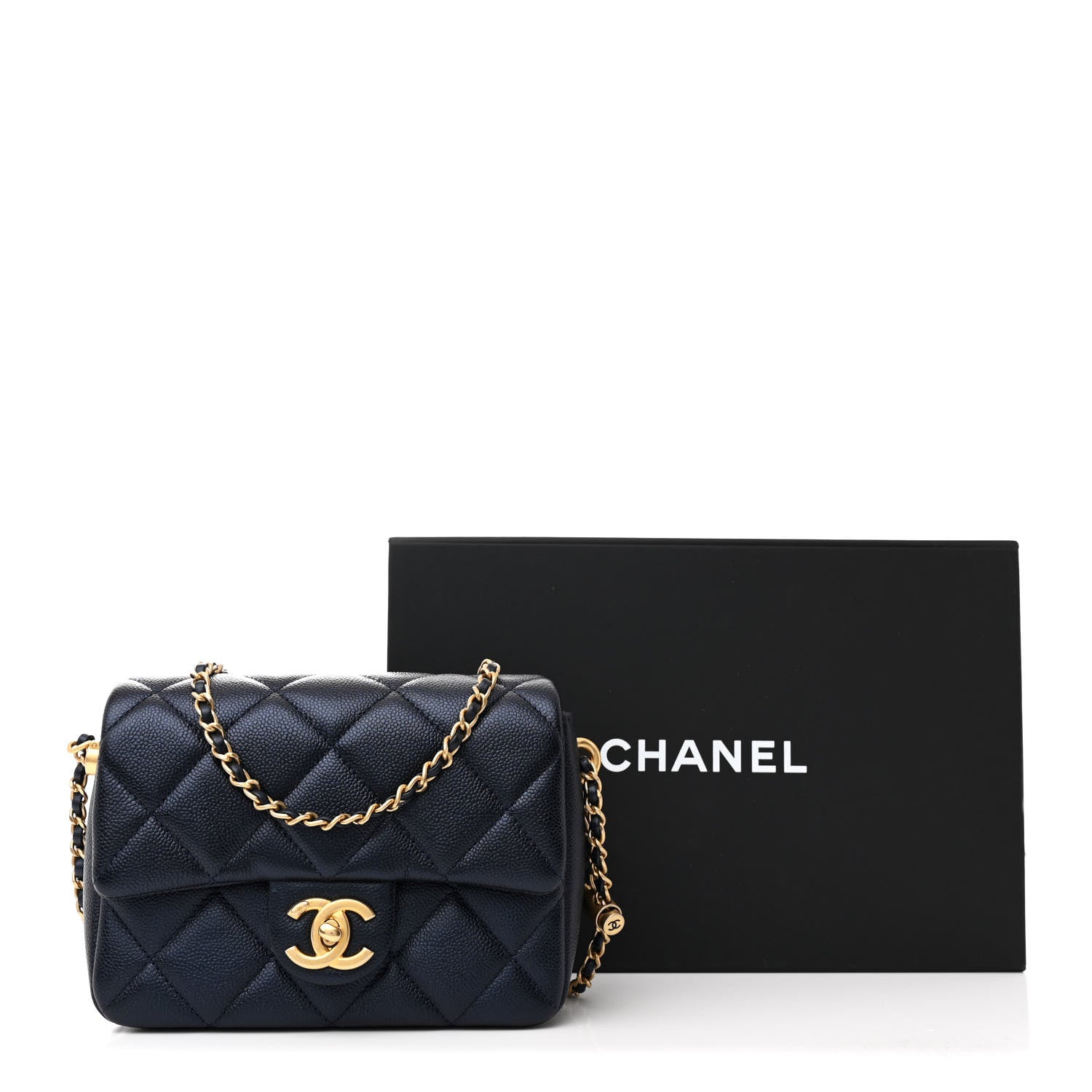 Chanel Iridescent Caviar Quilted Mini My Perfect Flap Black 11 of 11