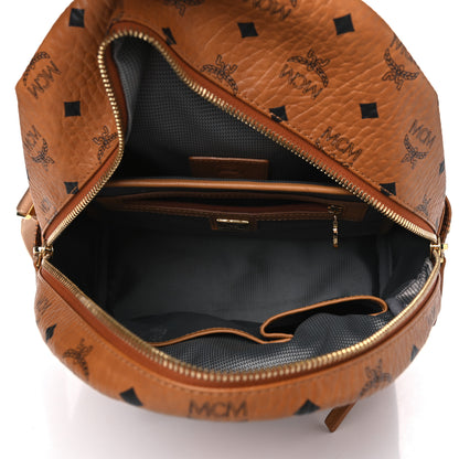 MCM Visetos Small Side Stud Stark Backpack Cognac 4 of 7