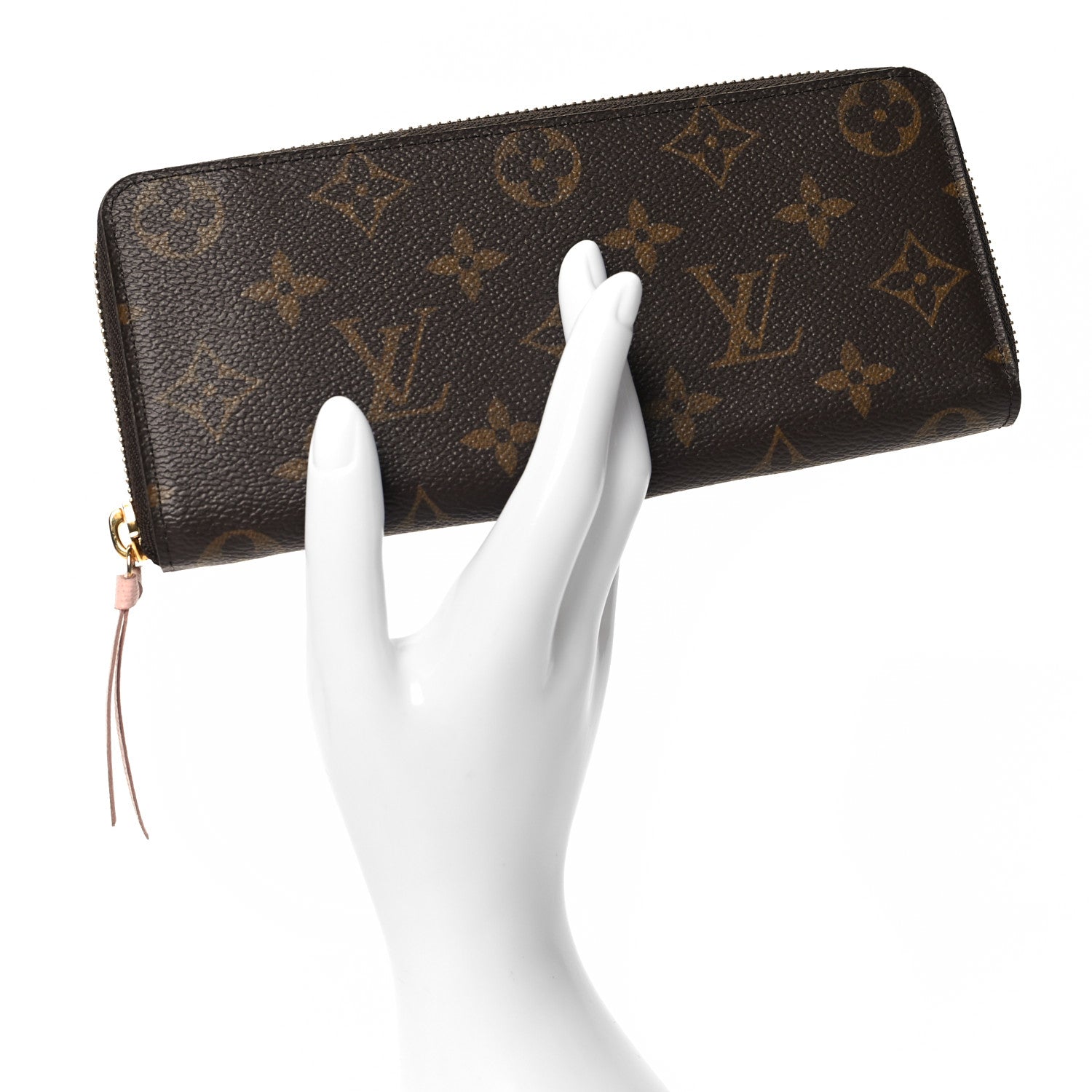 Louis Vuitton Monogram Clemence Wallet Rose Ballerine 2 of 7