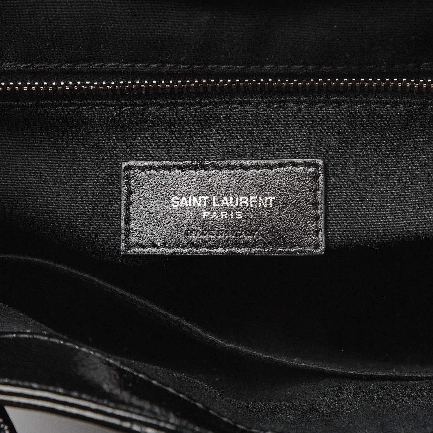 Saint Laurent Patent Y Quilted Monogram Small Loulou Backpack Black 7 of 7