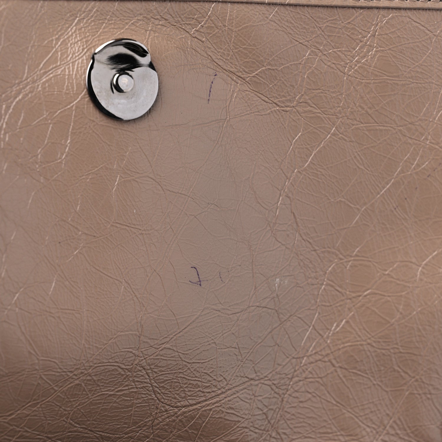 Saint Laurent Crinkled Calfskin Matelasse Monogram Medium Niki Chain Satchel Gold Sand 11 of 12