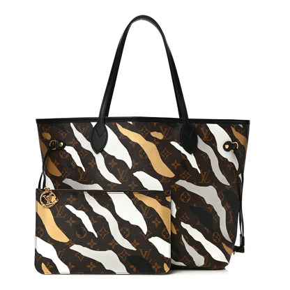 Louis Vuitton X LOL Monogram Neverfull MM Gold Silver 1 of 13