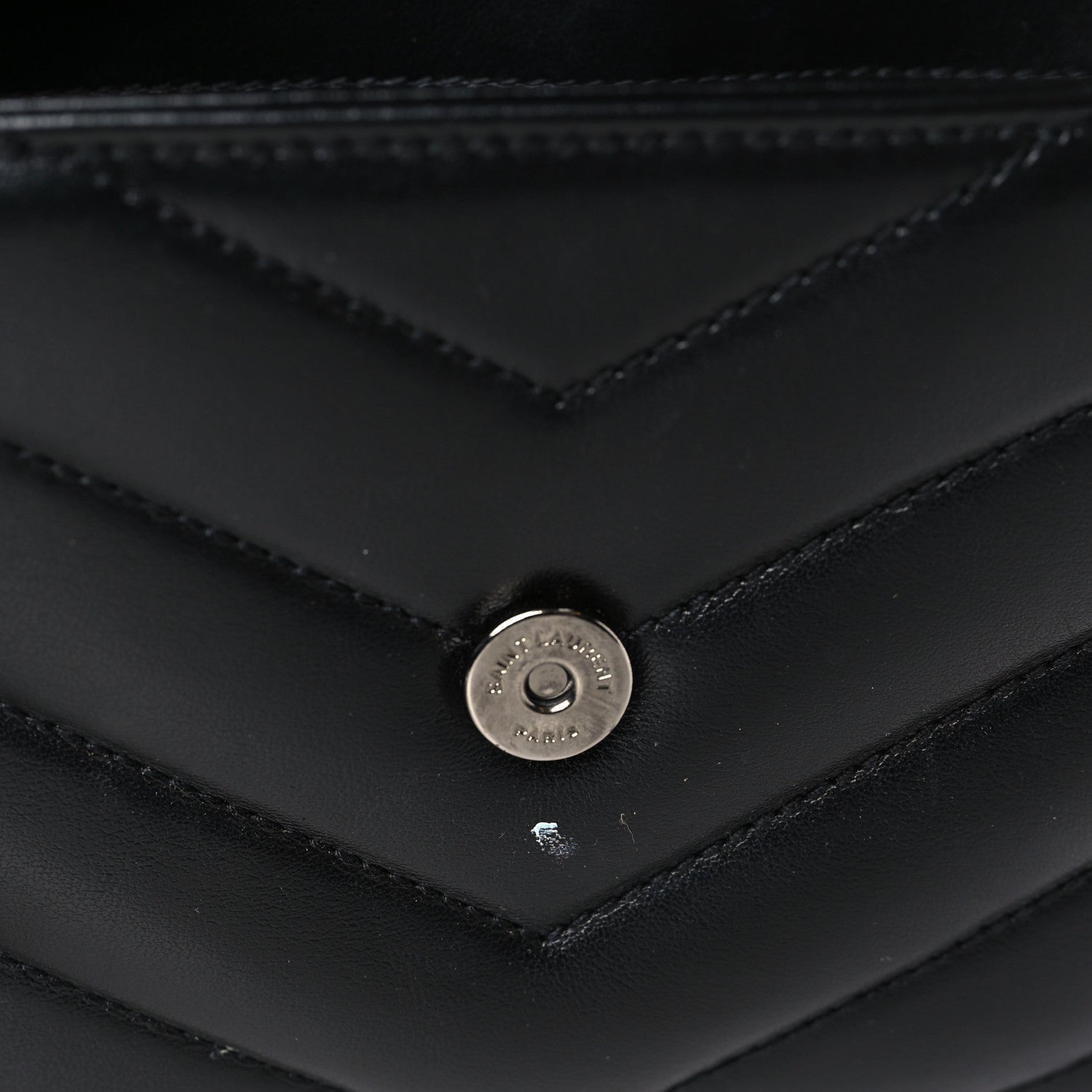 Saint Laurent Calfskin Y Quilted Monogram Monochrome Toy Loulou Crossbody Bag Black 10 of 10