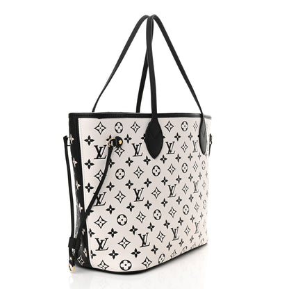 Louis Vuitton Empreinte Spring In The City Neverfull MM Black White Pink 4 of 11