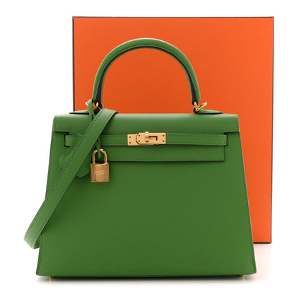 Hermes Epsom Kelly Sellier 25 Vert Yucca 13 of 13