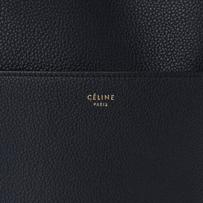 Celine Soft Grained Calfskin Sangle Bucket Bag Navy Blue 6 of 10