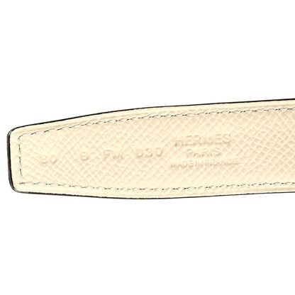 Hermes Epsom Swift Belt Strap 80 32 Nata Lime 3 of 6