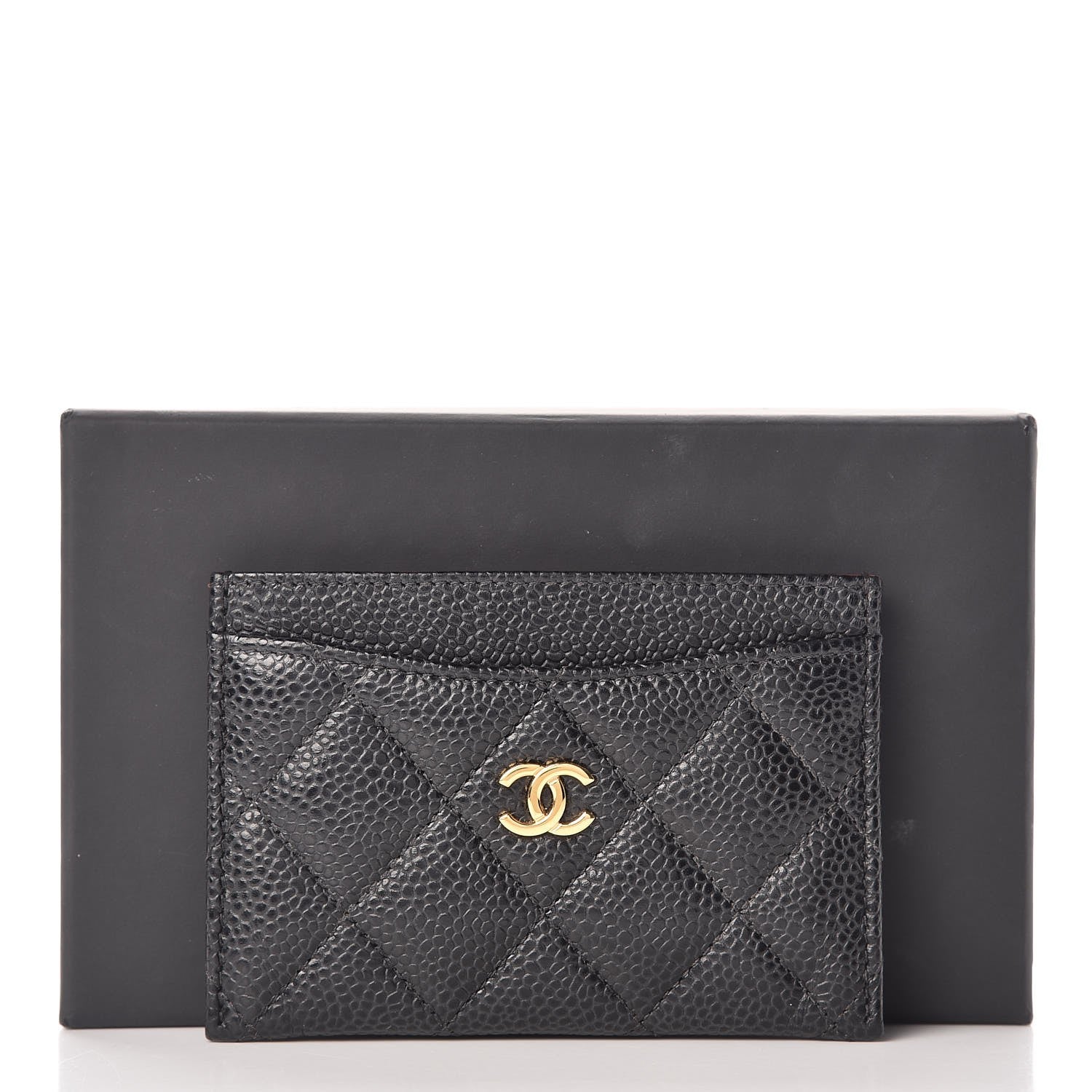 Chanel Caviar Quilted Card Holder Black 9 of 9