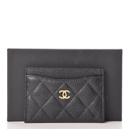 Chanel Caviar Quilted Card Holder Black 9 of 9