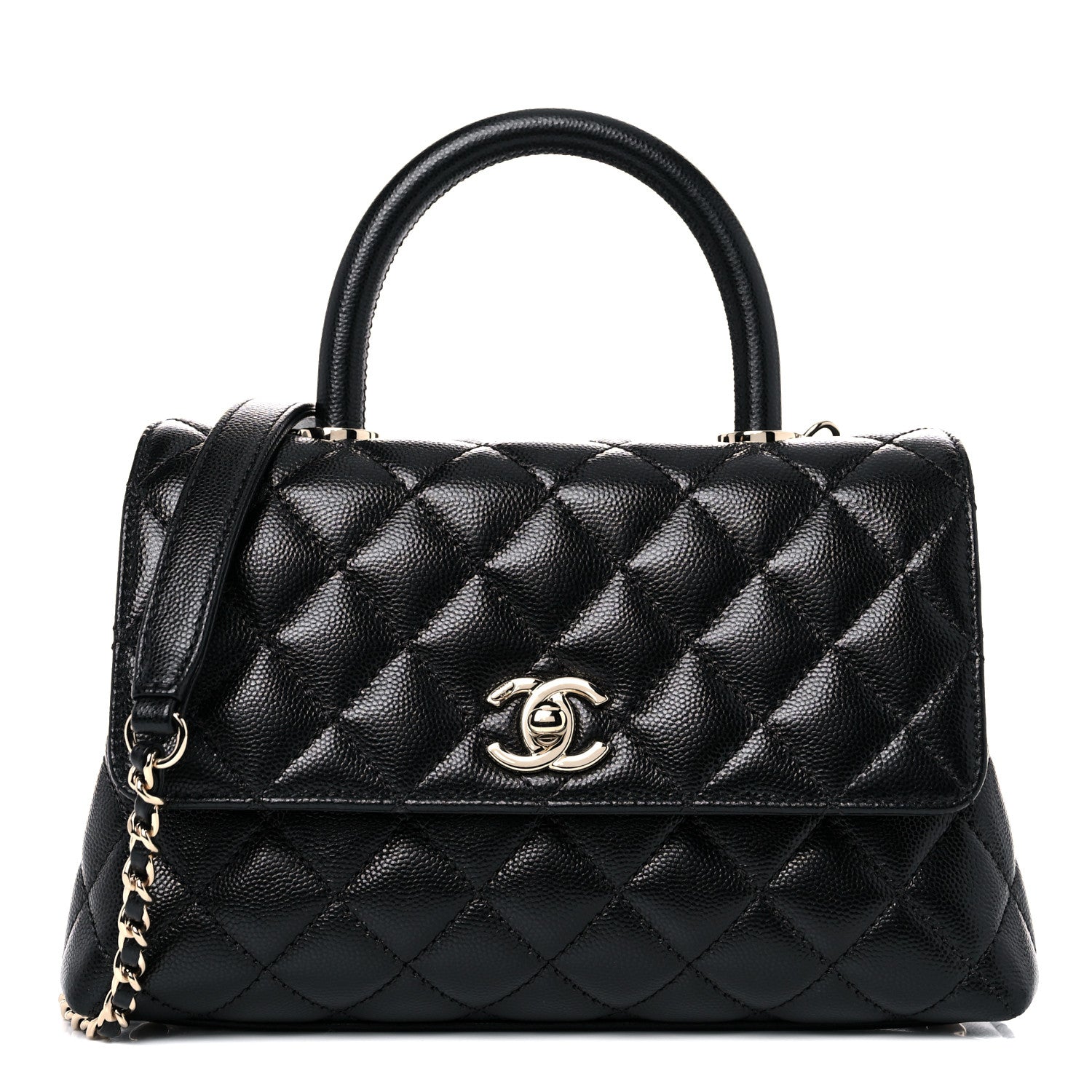 Chanel Caviar Quilted Mini Coco Handle Flap Black 1 of 10