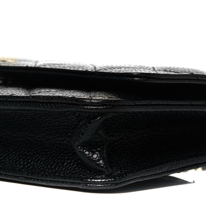 Chanel Caviar Quilted Wallet On Chain WOC Black 8 of 8