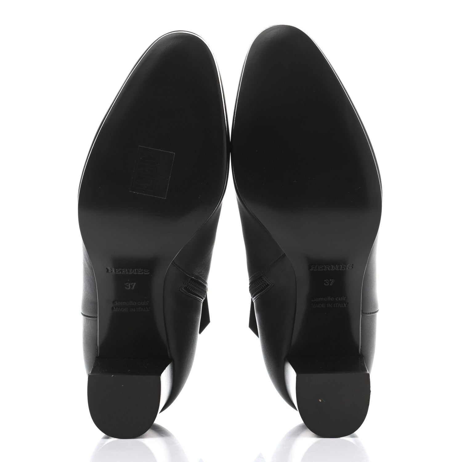 Hermes Calfskin Saint Germain Ankle Boots 37 Black 5 of 9