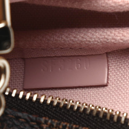 Louis Vuitton Damier Ebene 2020 Christmas Animation Big Wheel Mini Pochette Accessories Rose Ballerine 7 of 8