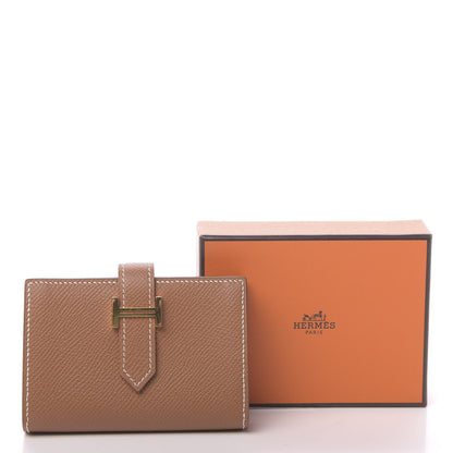 Hermes Epsom Mini Bearn Wallet Gold 8 of 8