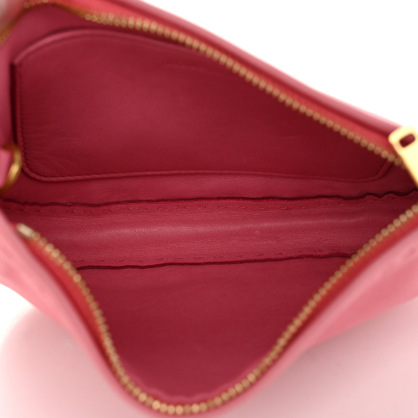 Soft Lambskin Mini Croissant Pouch Crossbody Bag Bubble
