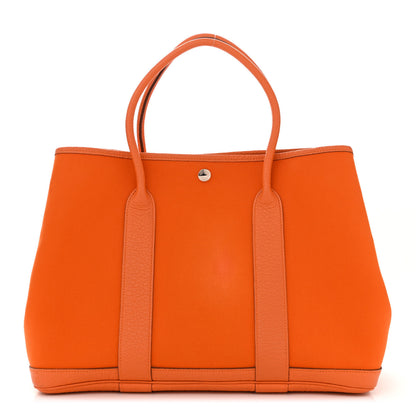 Hermes Toile Negonda Garden Party 36 MM Orange 1 of 13