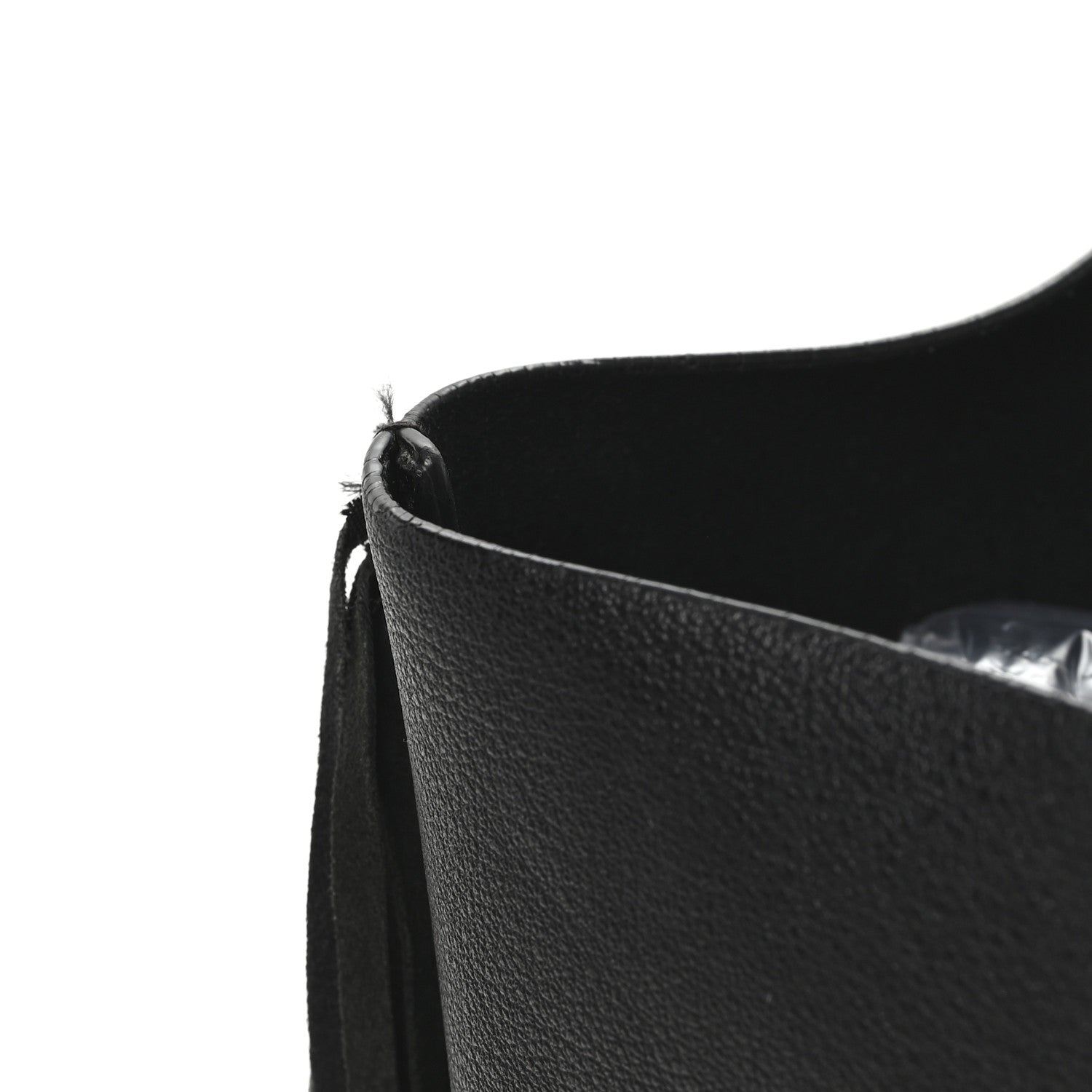Saint Laurent Calfskin Large Fringe Shopping Tote Black 13 of 13