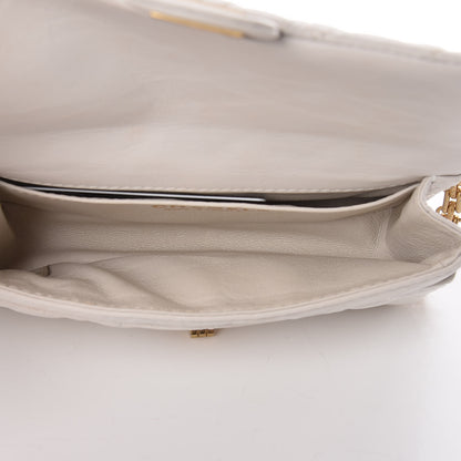 Chanel Aged Calfskin Quilted 2.55 Reissue Chain Waist Bag White 5 of 10