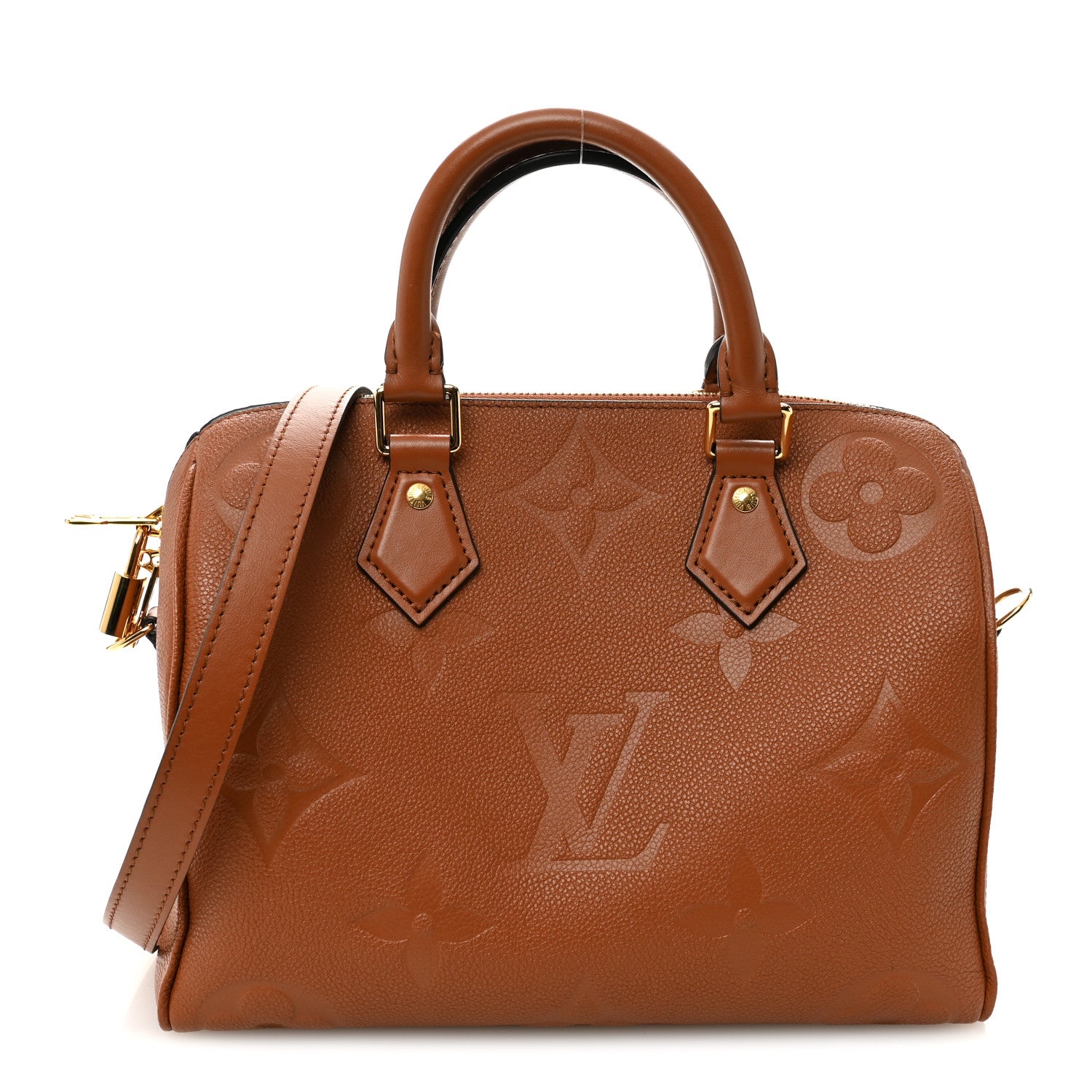 Louis Vuitton Empreinte Monogram Giant Speedy Bandouliere 25 Cognac 1 of 9