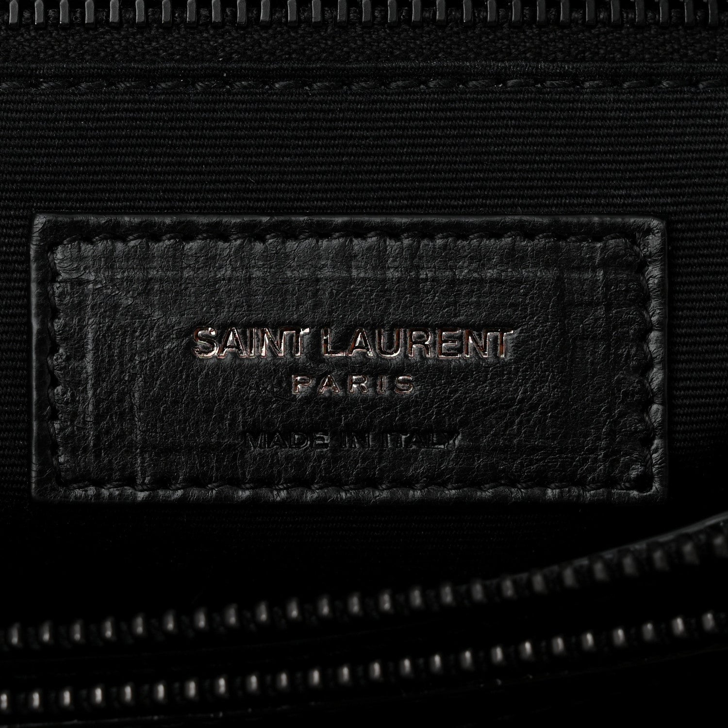 Saint Laurent Calfskin Y Quilted Monogram Monochrome Medium Loulou Chain Satchel Black 6 of 10