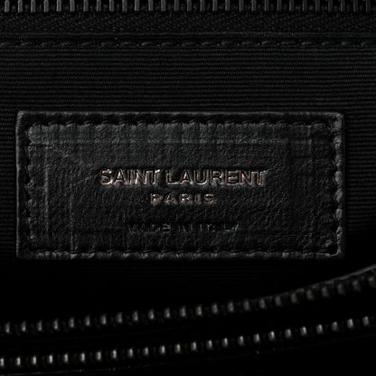 Saint Laurent Calfskin Y Quilted Monogram Monochrome Medium Loulou Chain Satchel Black 6 of 10