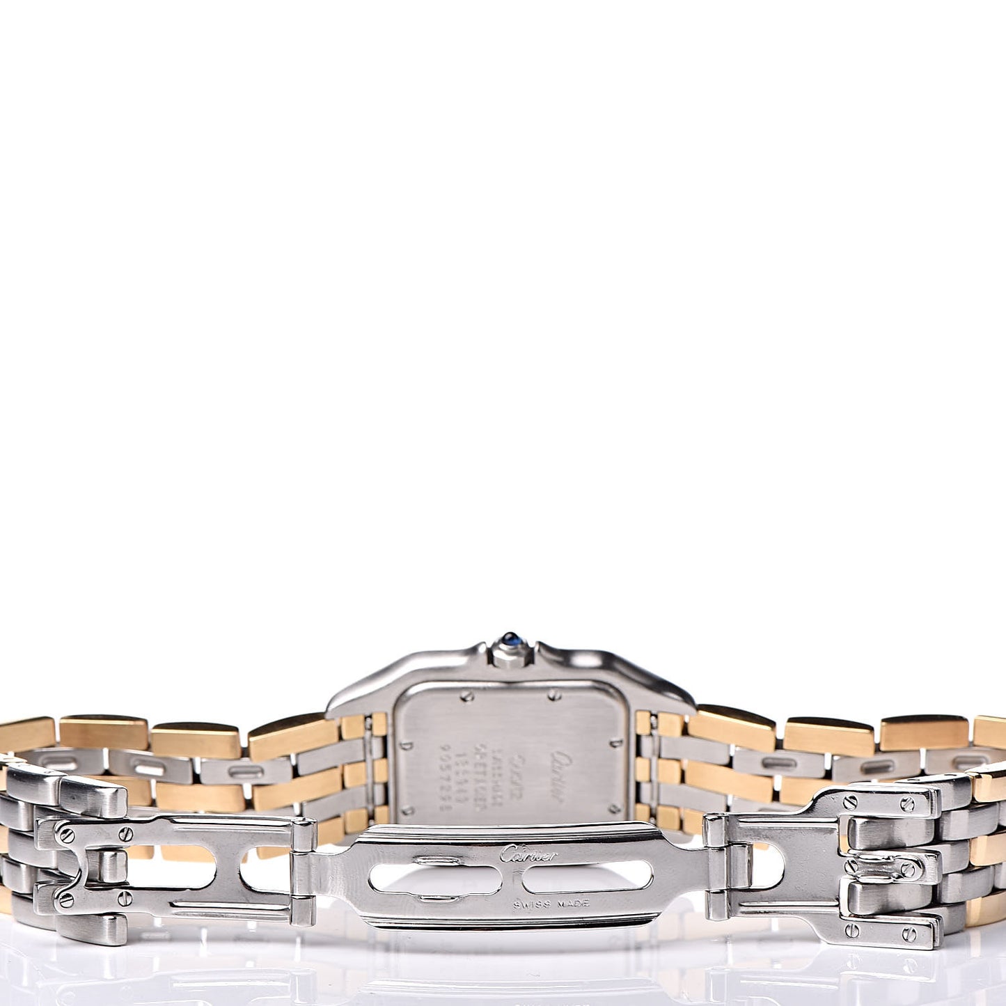 Stainless Steel 18K Yellow Gold 27mm Panthere Quartz Watch