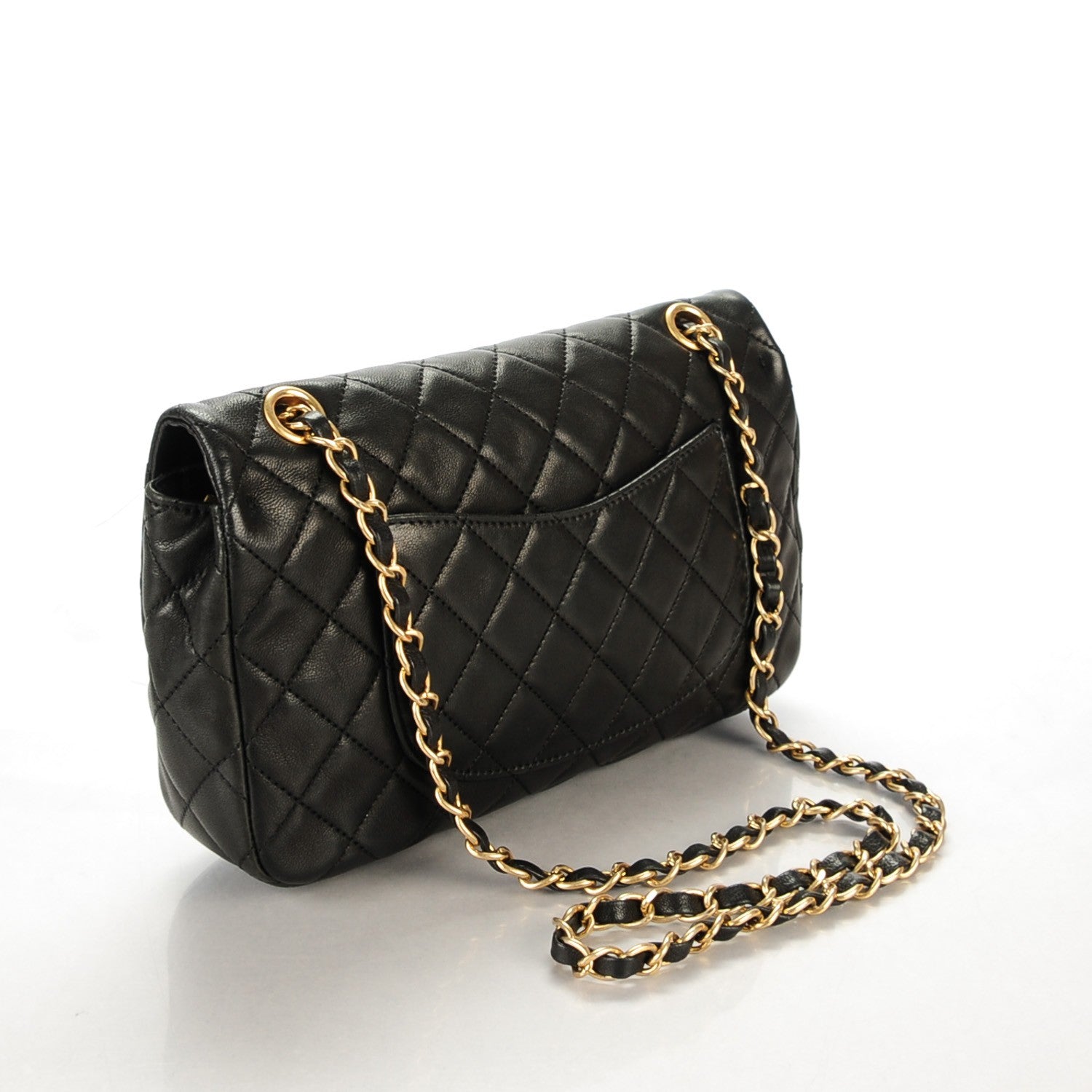 Chanel Lambskin Quilted Medium Cruise Charm Single Flap Black 3 of 8