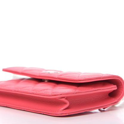 Chanel Calfskin Quilted Maxi Pearls Clutch With Chain Pink 7 of 11