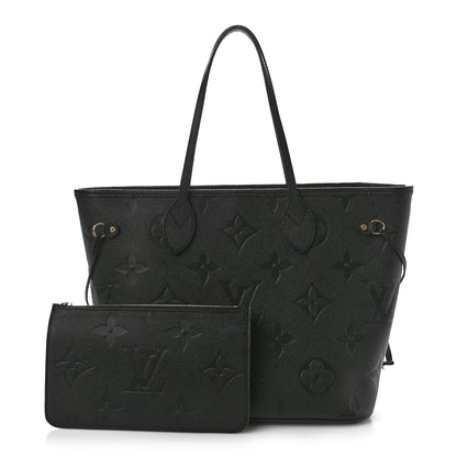 Louis Vuitton Empreinte Monogram Giant Neverfull MM Black 3 of 11
