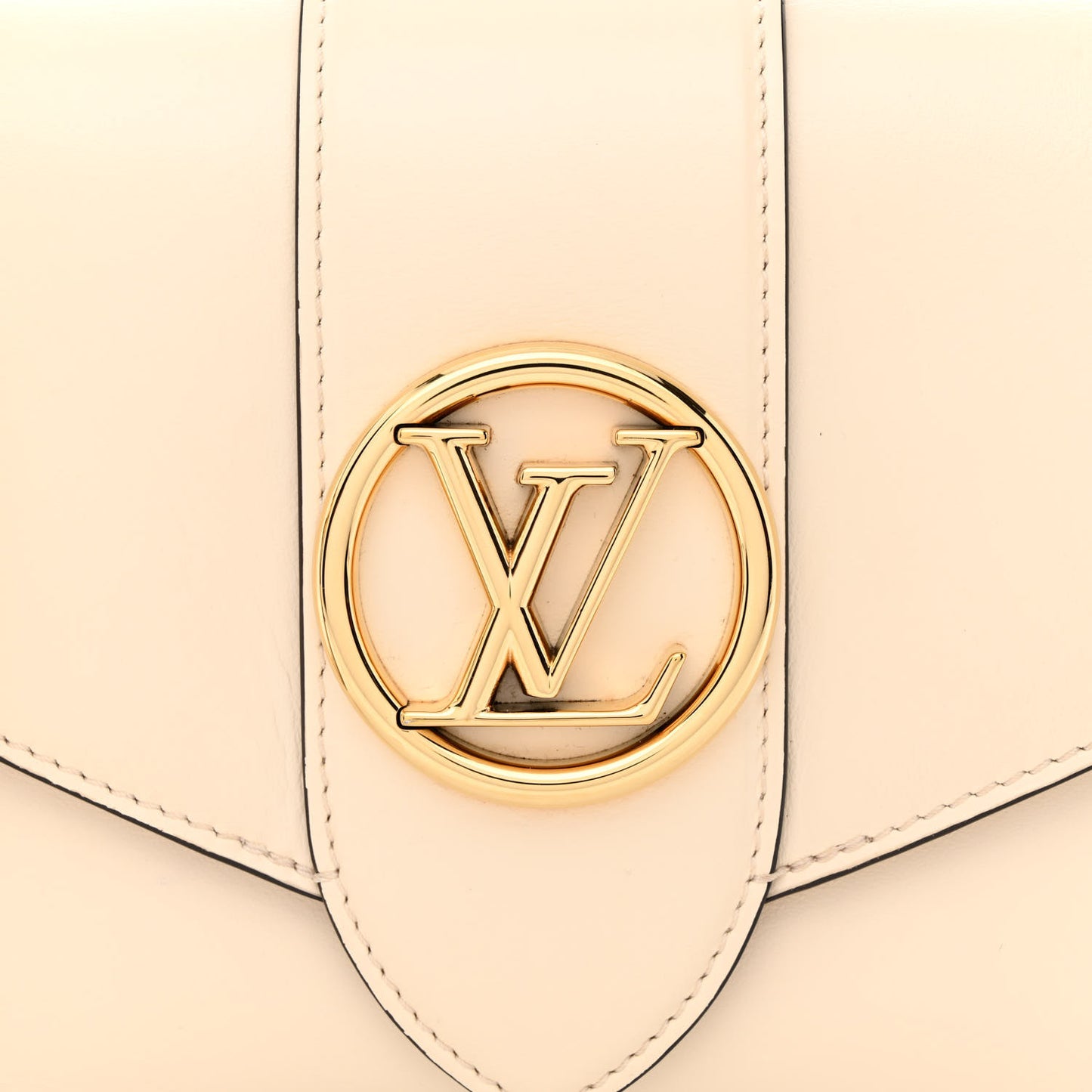Smooth Calfskin LV Pont 9 Cream