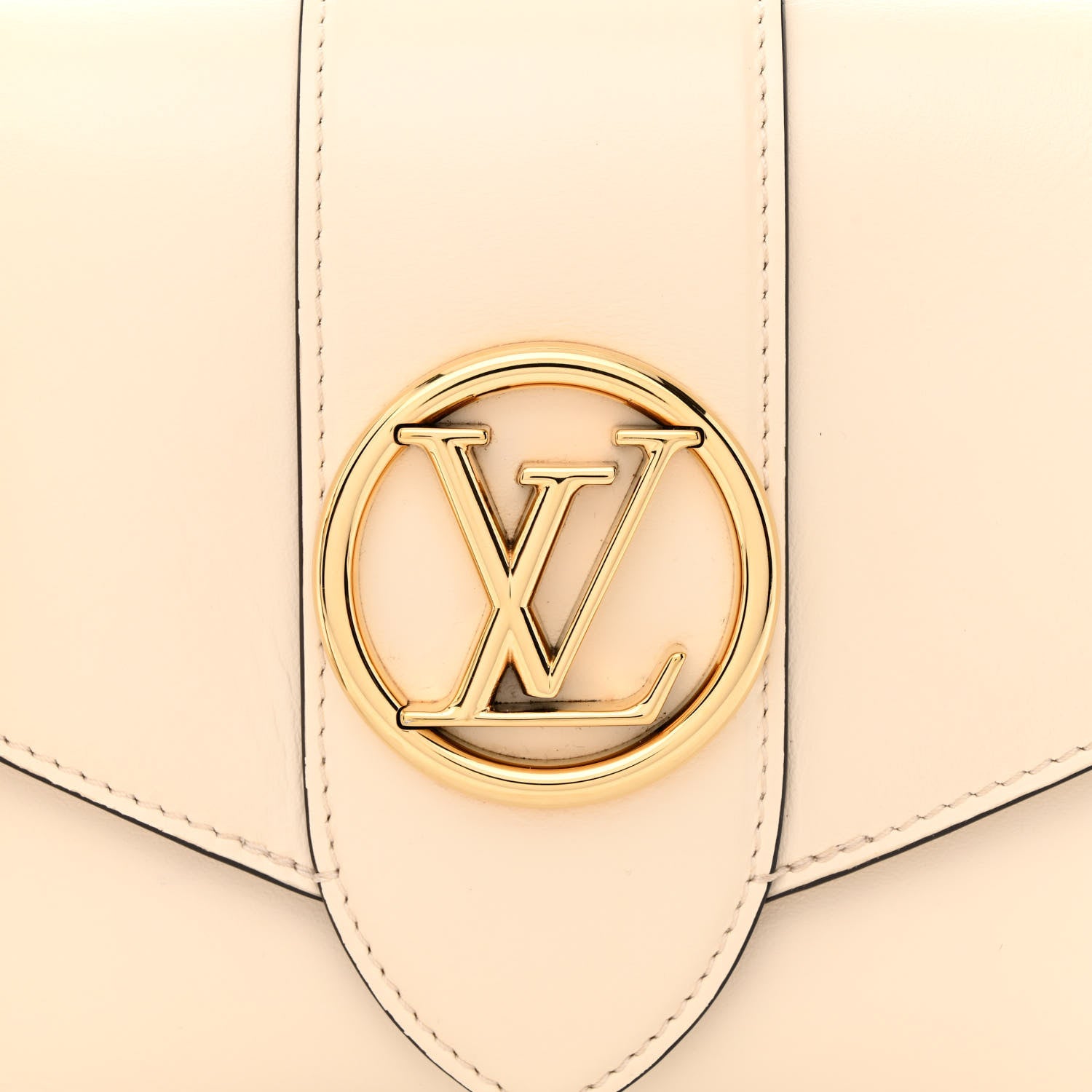 Louis Vuitton Smooth Calfskin LV Pont 9 Cream 7 of 12